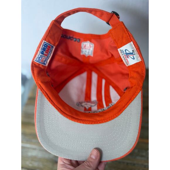 VINTAGE Denver Broncos Hat Cap Orange White NFL Logo Athletic Strapback YOUTH - Picture 5 of 6
